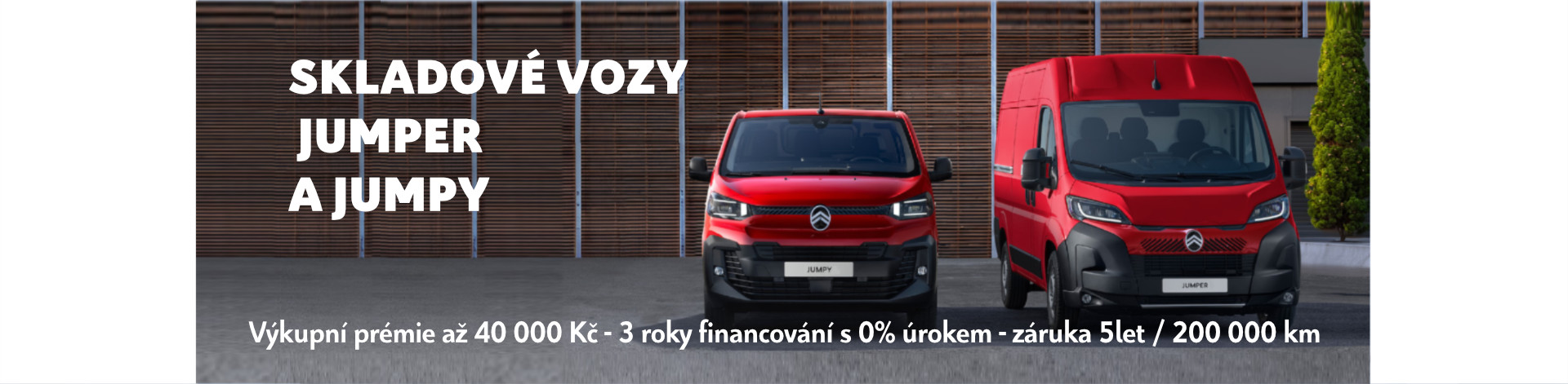 Užitkové vozy skladem